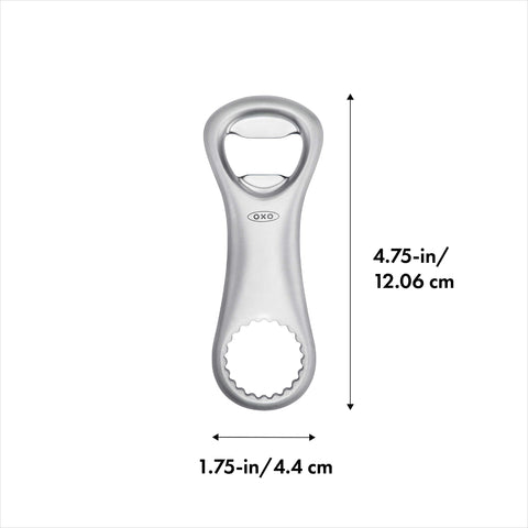 OXO Steel Bottle Opener in gift box, ready for gifting.