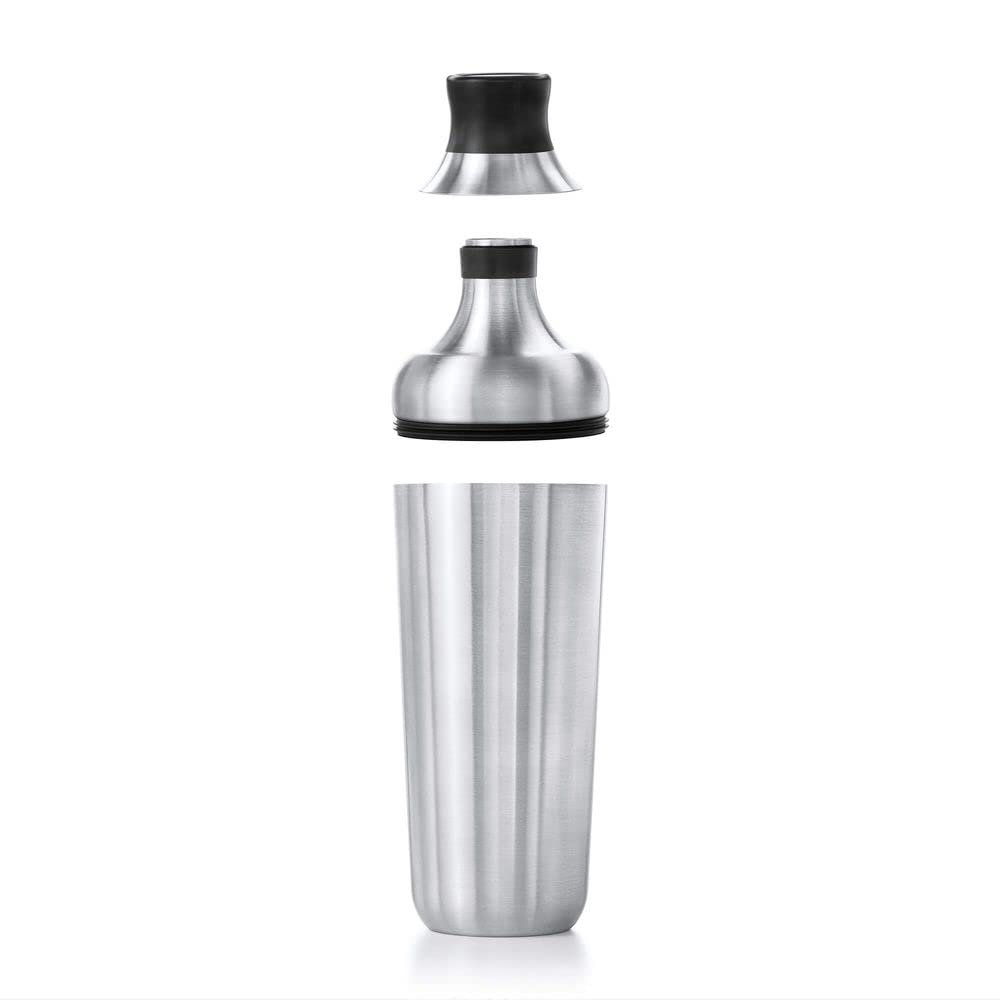 OXO leak-proof design helps keep counters clean during shakes.