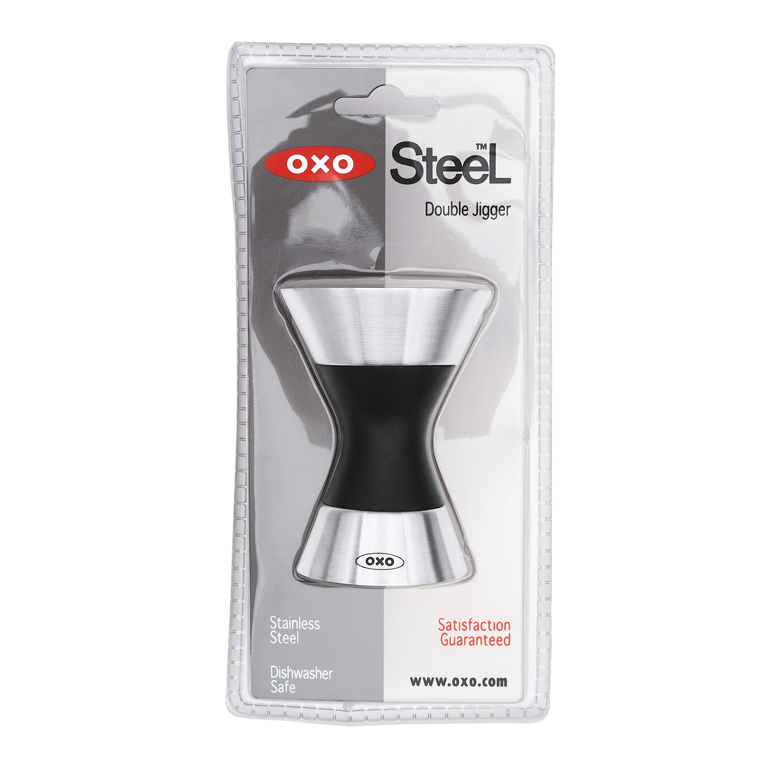 OXO SteeL Double Jigger is dishwasher safe for easy cleanup after entertaining.
