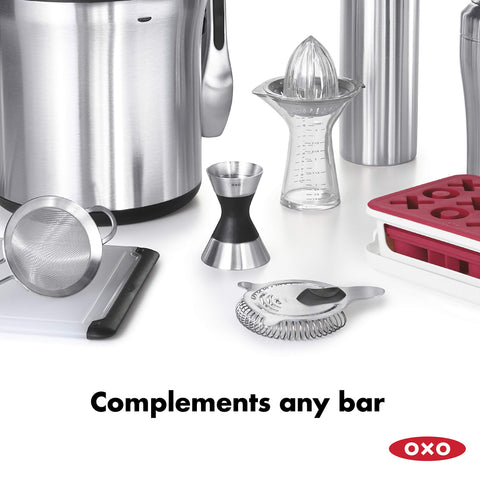 OXO SteeL's soft non-slip grip ensures comfortable pouring during busy evenings.