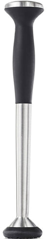 OXO SteeL Muddler nylon head close-up for gentle herb muddling