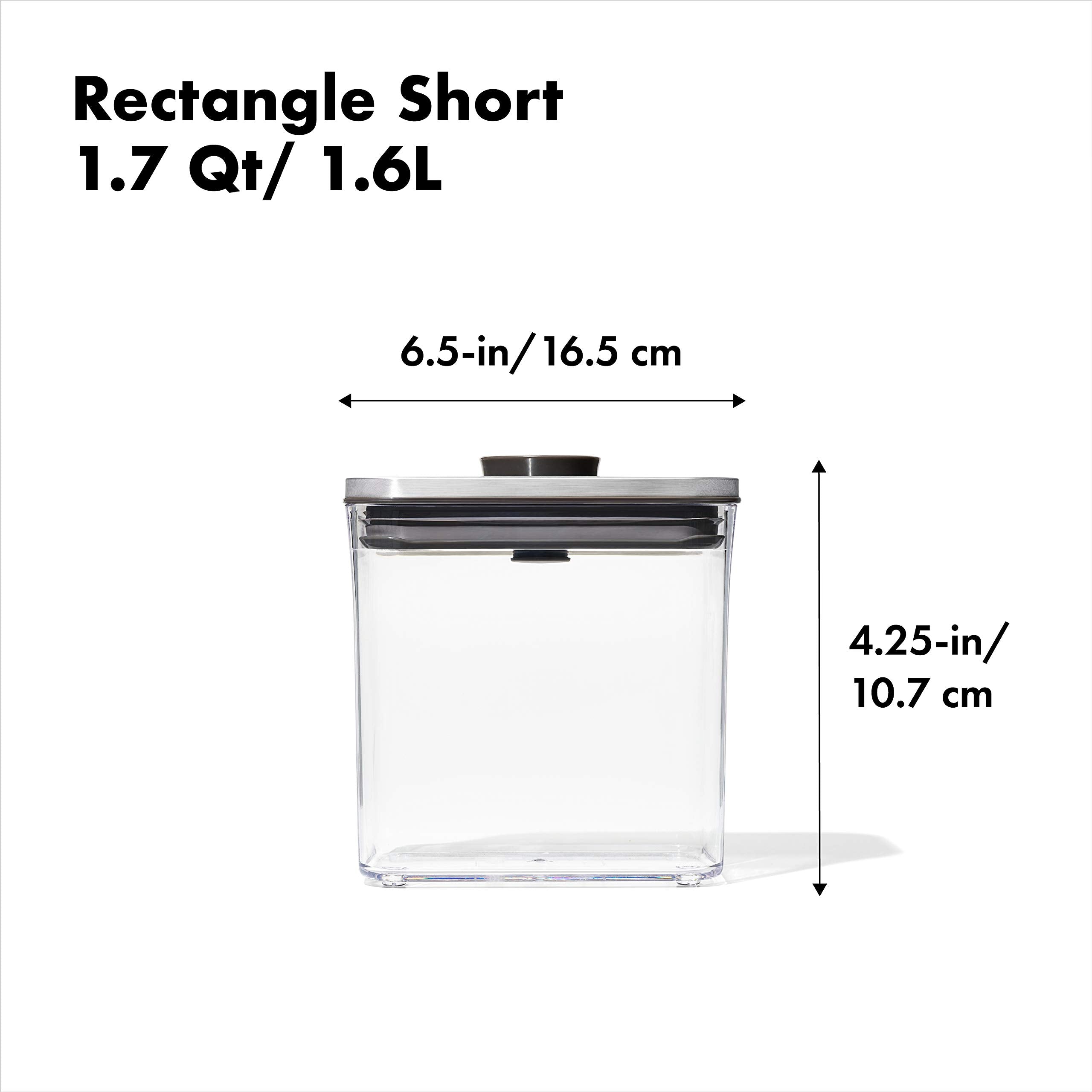 OXO Steel POP container adds a sleek grey touch to kitchens