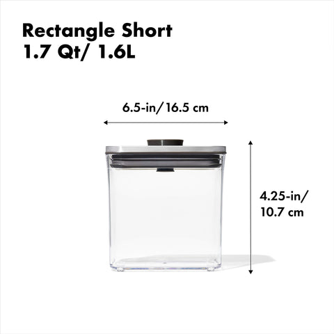 OXO Steel POP container adds a sleek grey touch to kitchens