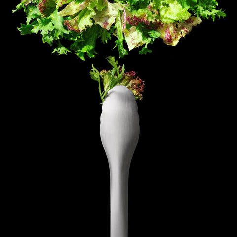 OXO Steel Serving Tongs feature a non-slip handle for confident gripping.