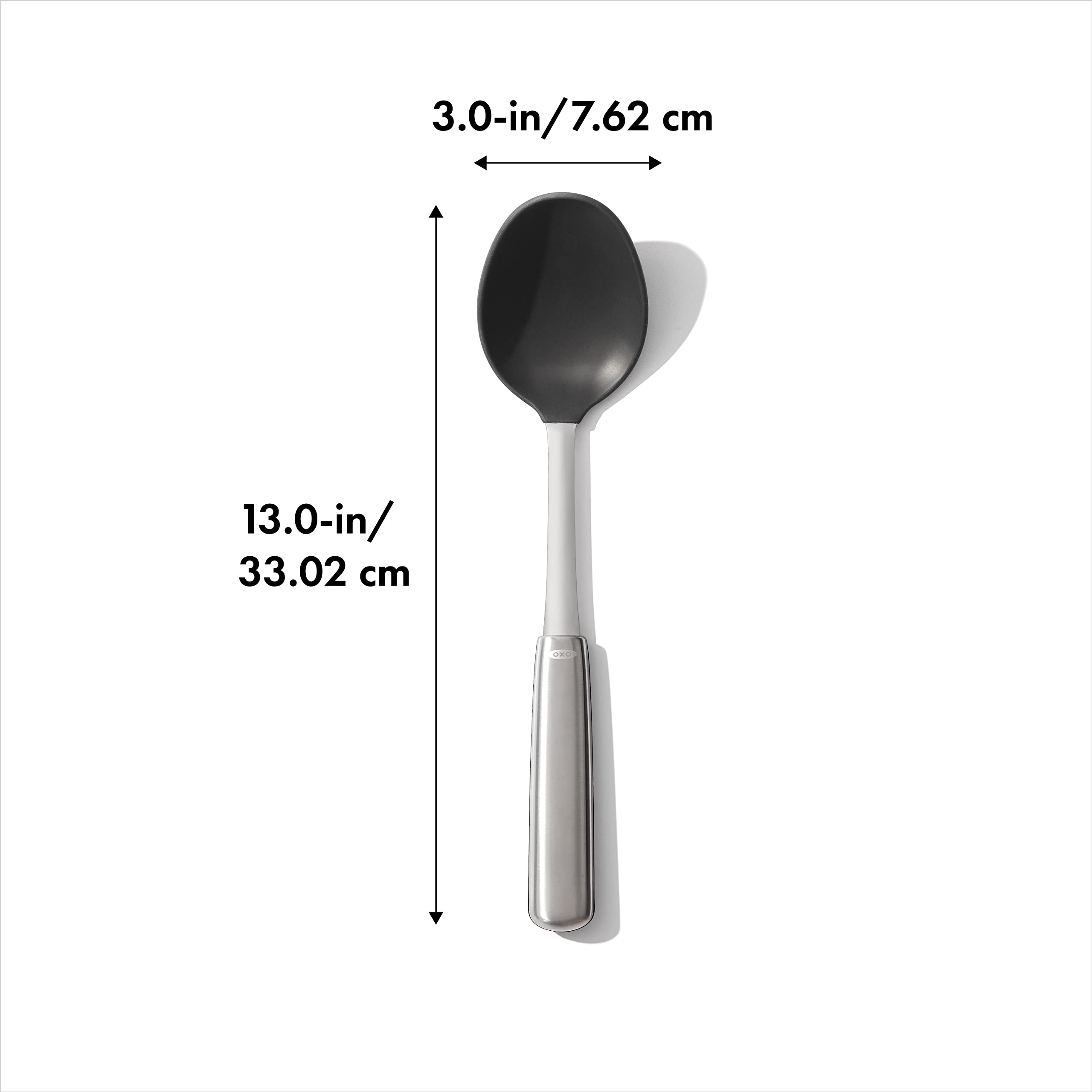 OXO cooking spoon handle grip with non-slip touchpoint in kitchen