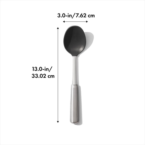 OXO cooking spoon handle grip with non-slip touchpoint in kitchen