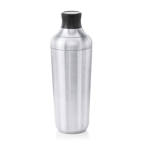 OXO Steel single-wall shaker with leak-proof seal for mess-free shaking.