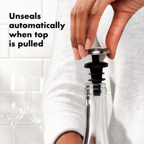 OXO SteeL stainless steel accent adds an elegant touch.