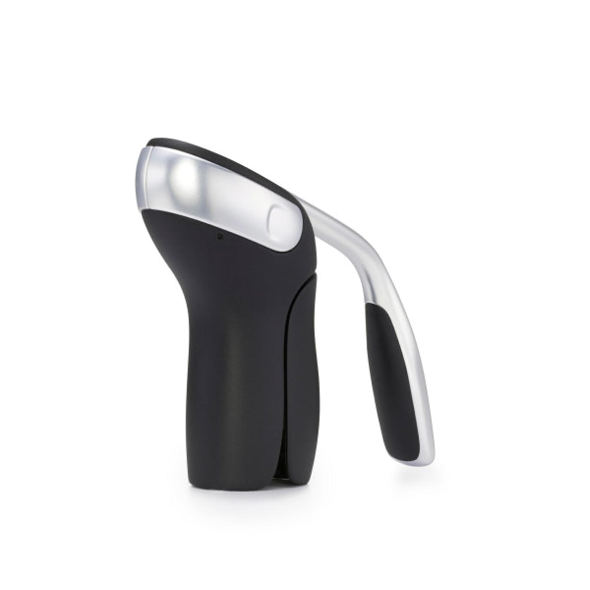 OXO Steel Vertical Lever Corkscrew with two-motion operation for quick cork removal