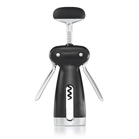 OXO SteeL Winged Corkscrew base keeps foil cutter stored neatly.