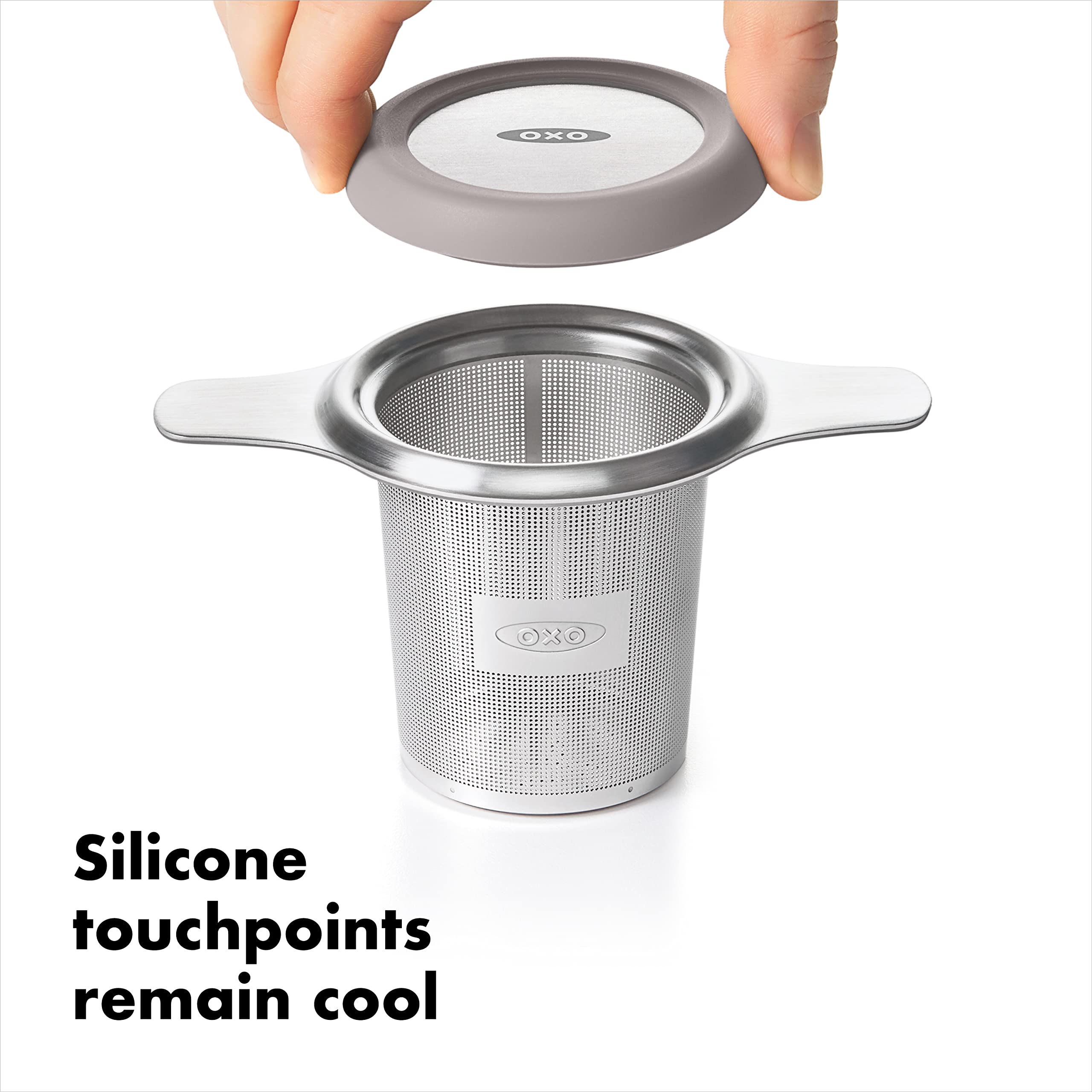 OXO Brew Tea Infuser supports green, black, and herbal tea varieties.