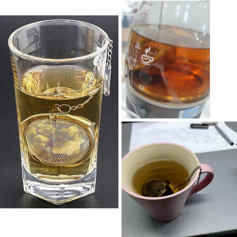 OXT tea infuser being rinsed to show simple cleaning and durability