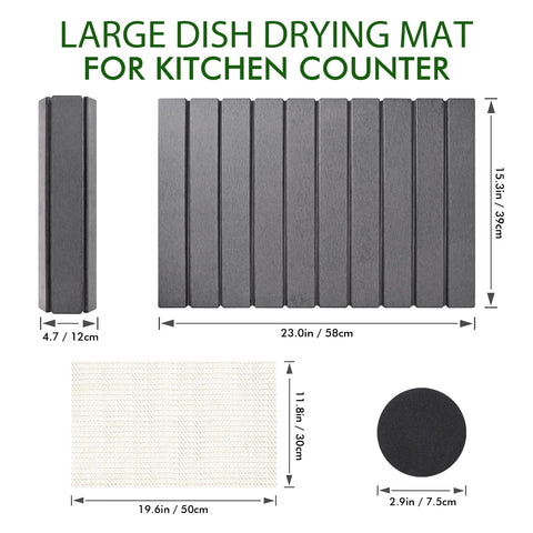 Easy-clean diatomaceous earth surface resists oils and pigments on Oxydrily mat