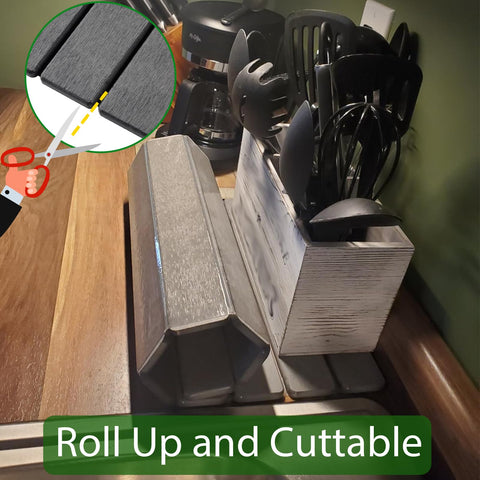 Heat resistance up to 450F lets you place hot pans safely on the mat