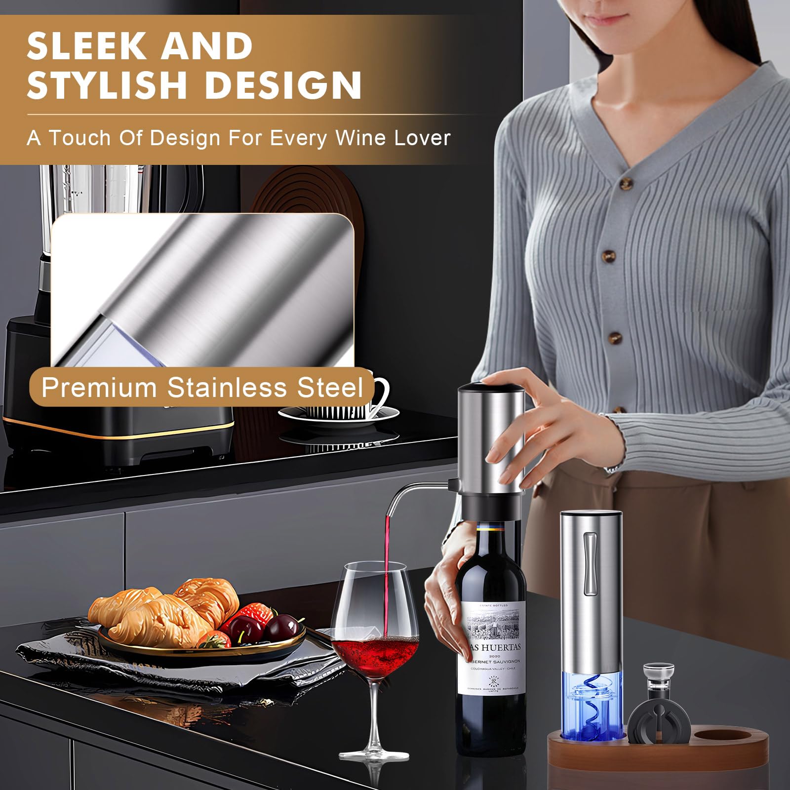 OxyGear-stainless-steel-design provides durable, sleek kitchen style.