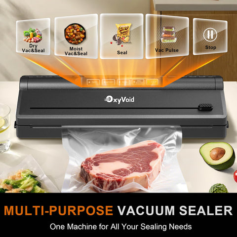 OXYVOID sealer in action demonstrates quick one-touch operation