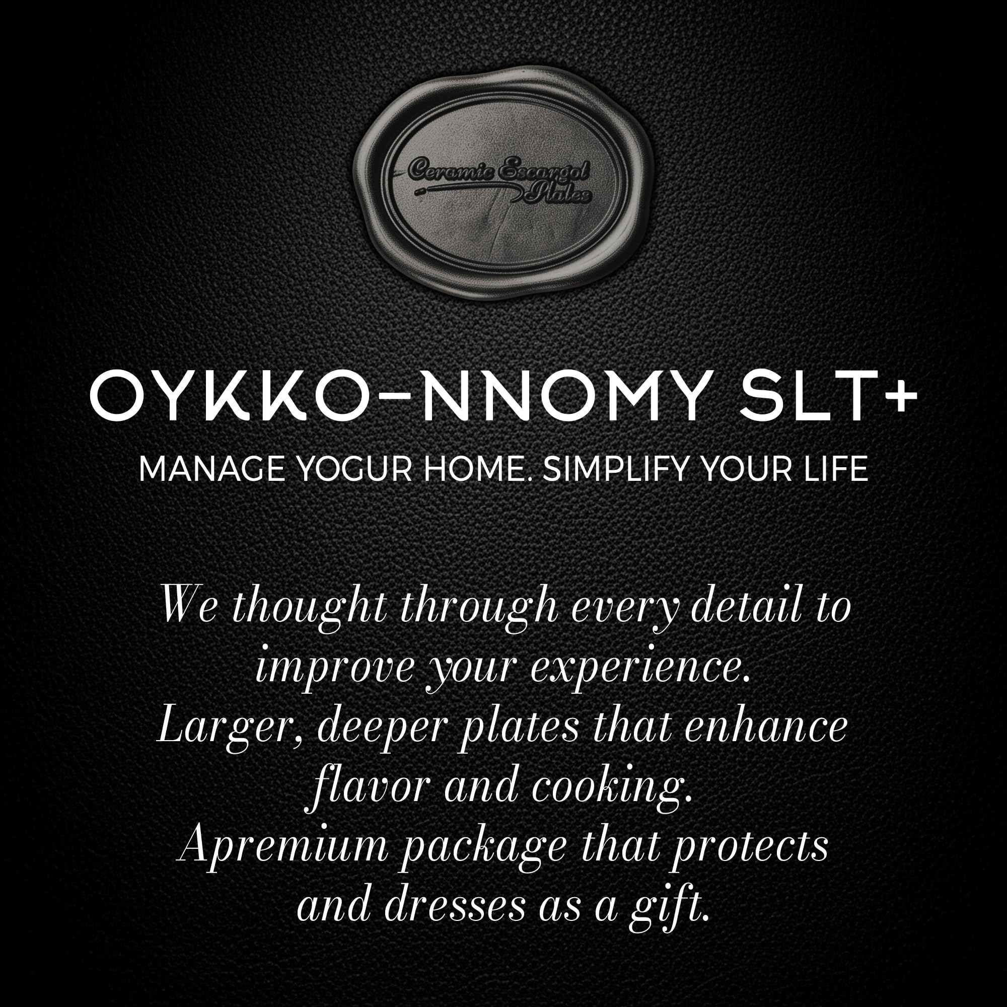 OYKKO-NNOMY SLT+ elegant white finish complements any table setting.