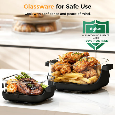 OYLUS compact stackable design saves counter space in small kitchens