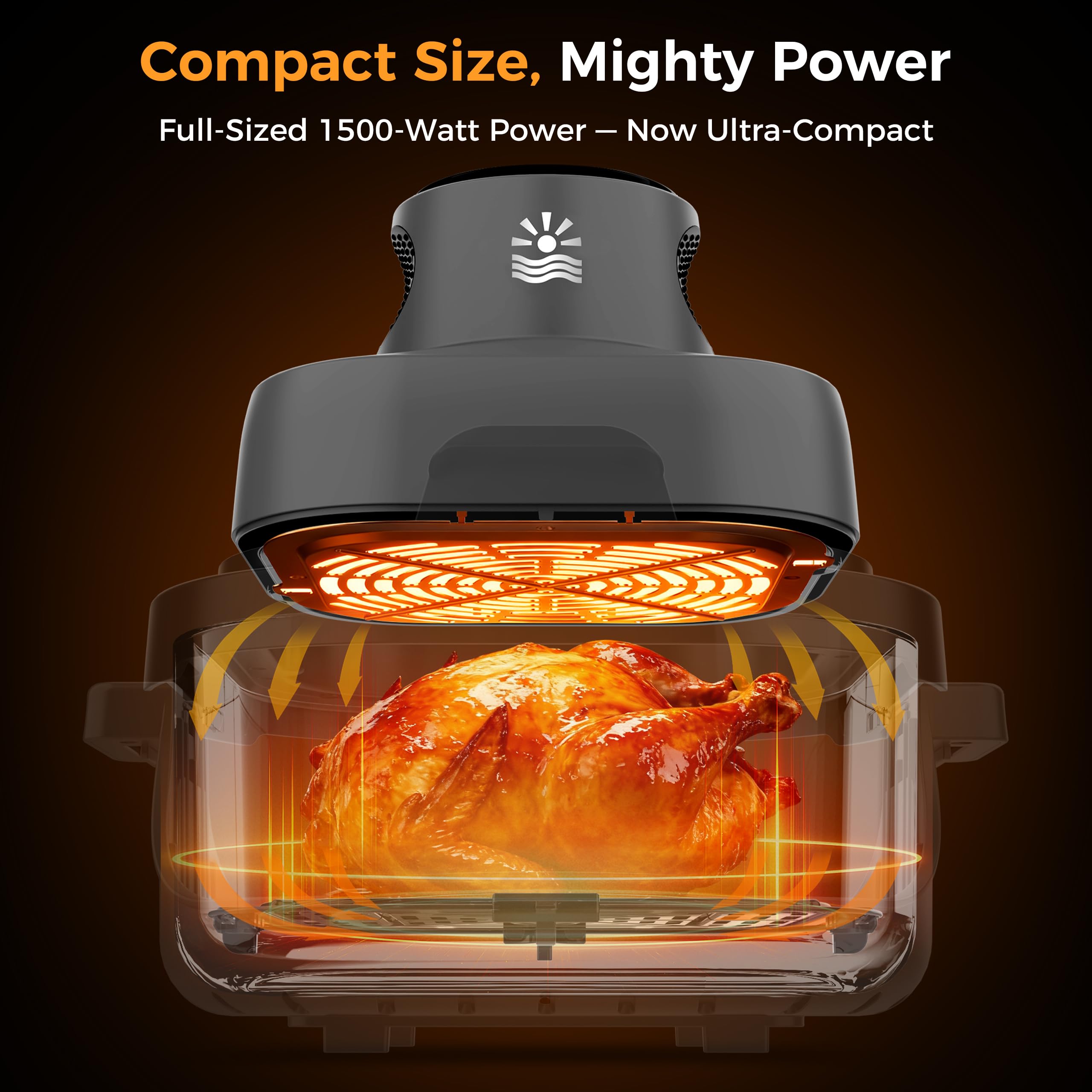 OYLUS 400°F precision heat control highlights crisp results