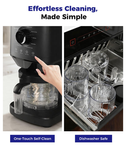 OYLUS self-cleaning mode simplifies post-use cleanup.