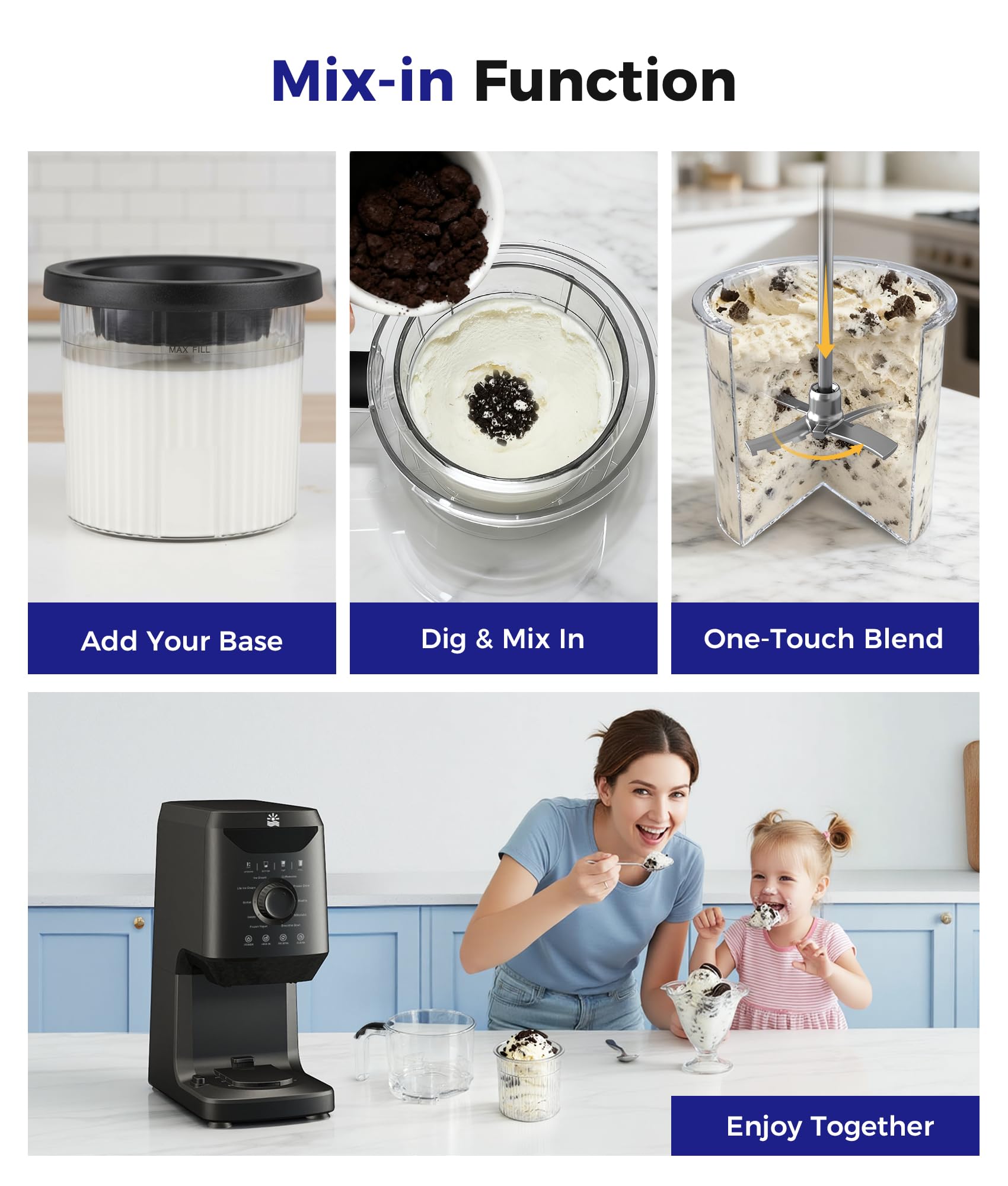 OYLUS two-pint containers for sharing treats at home or office.