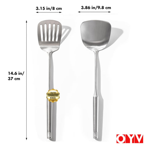 OYV heat-resistant spatulas handle high-heat cooking without warping.