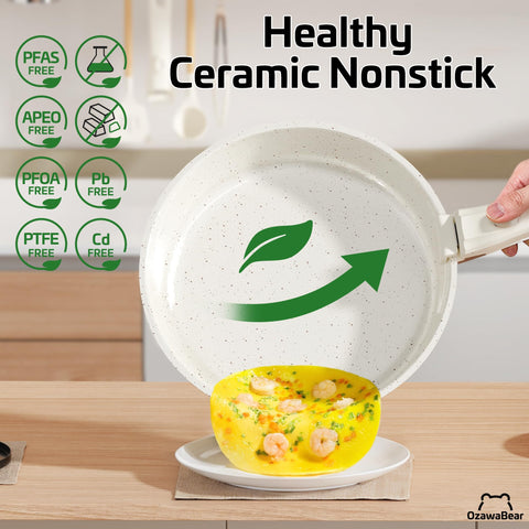 OzawaBear oven safe induction compatible cookware for versatile meal prep