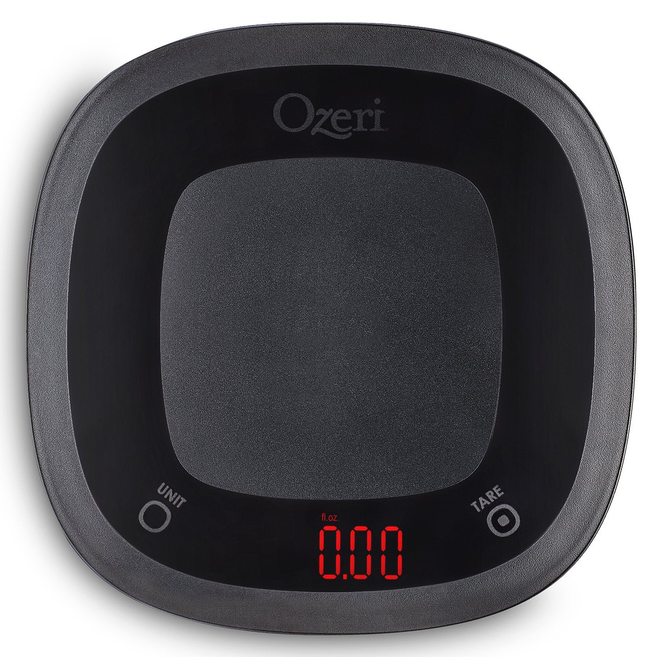 Ozeri Touch tare button highlight facilitates net ingredient weight.