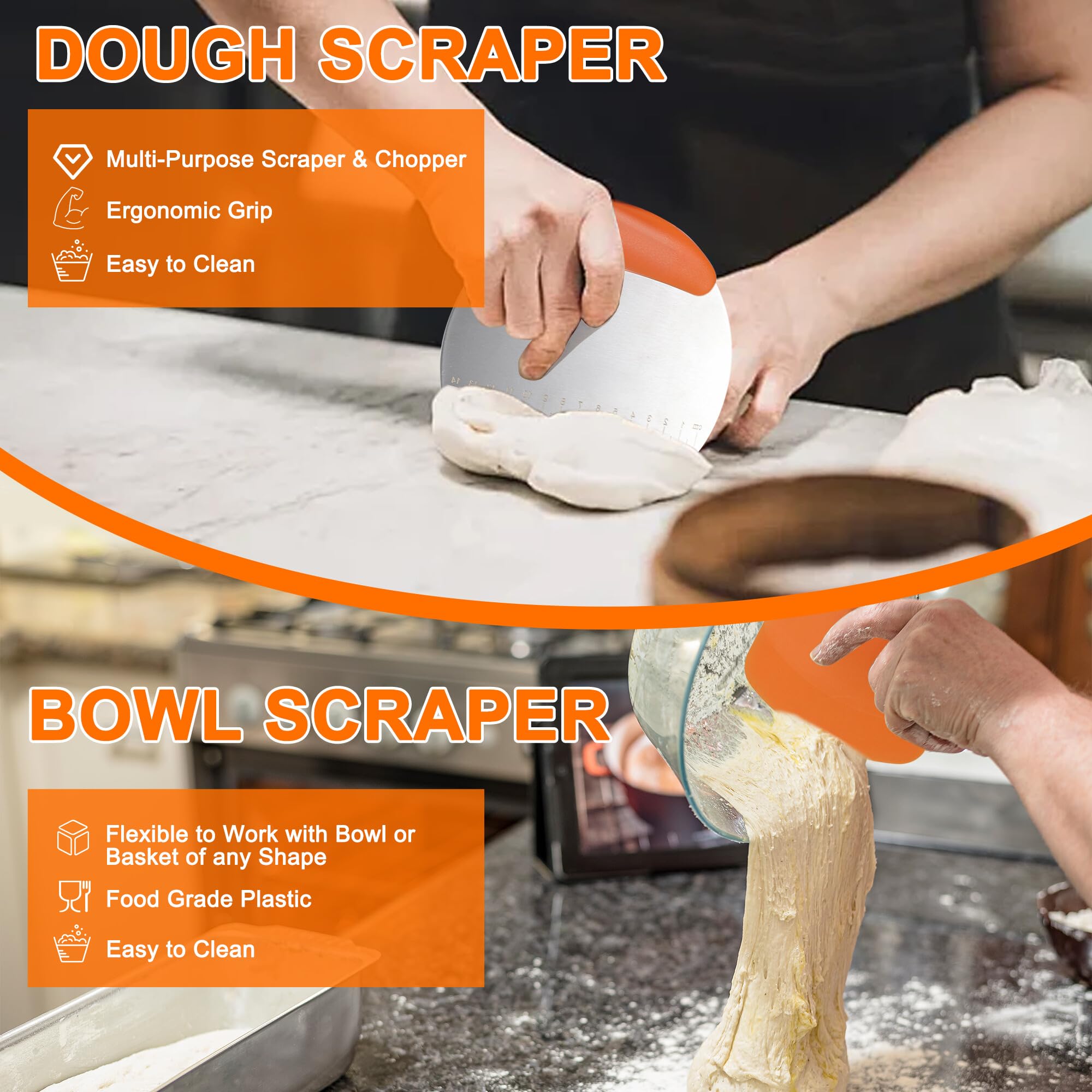 OZLOOK Danish dough whisk speeds gentle mixing and texture development.