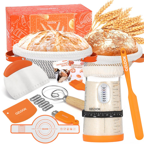 OZLOOK Sourdough Starter Kit box with tools for beginners and pros
