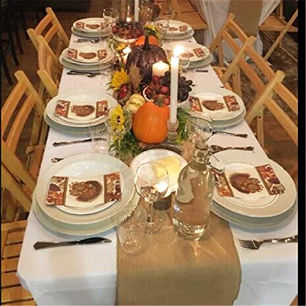 OZXCHIXU table runner on wedding setup enhances country ambiance