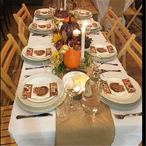 OZXCHIXU table runner on wedding setup enhances country ambiance