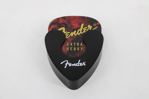 P Pluginz Fender guitar pick coaster design 2 with bold accents for vibrant decor.