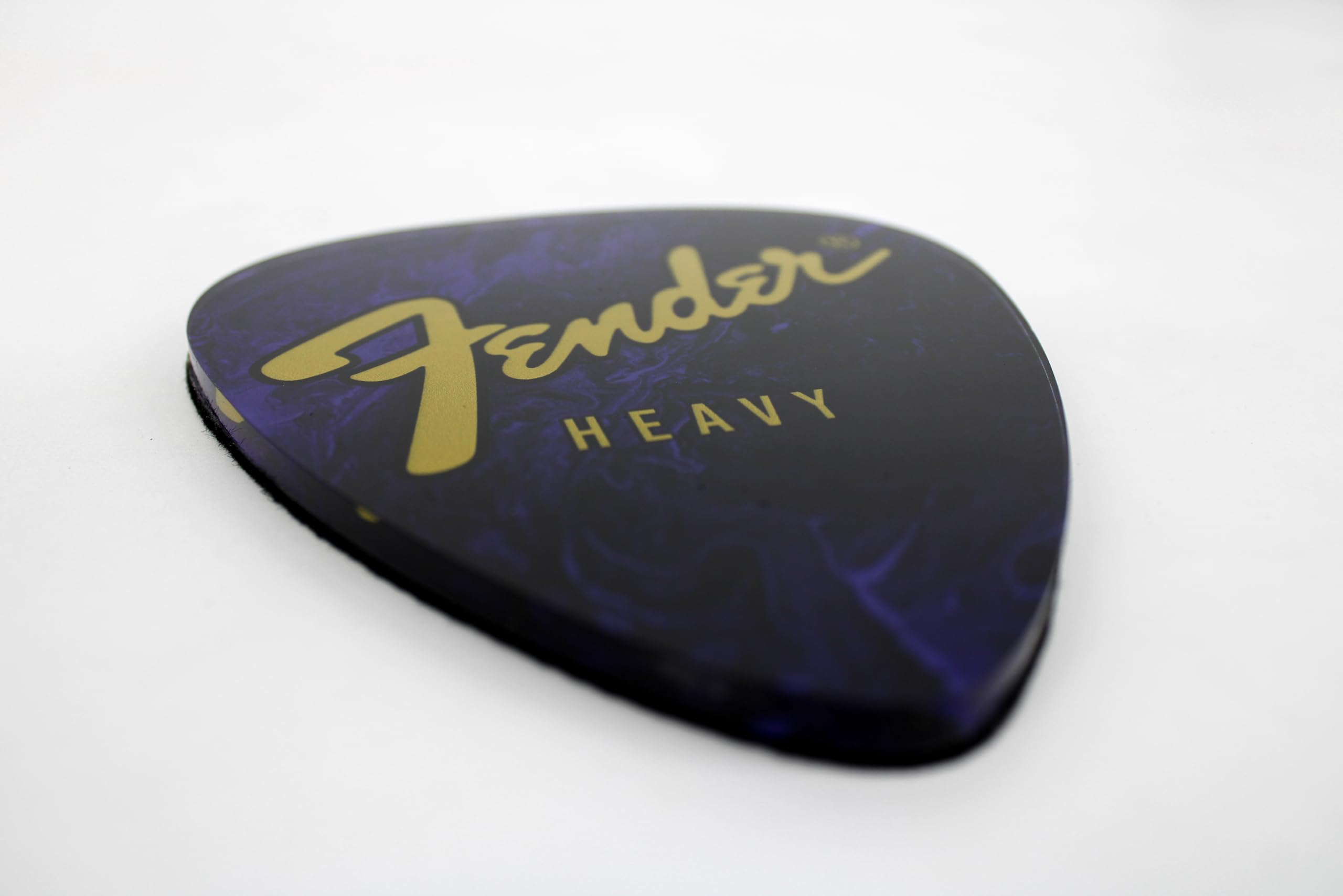 P Pluginz Fender guitar pick coaster design 3 close-up shows smooth gloss finish.