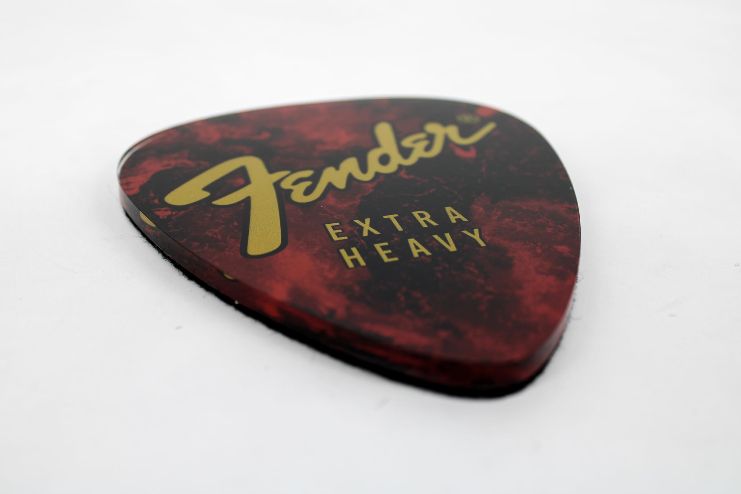 P Pluginz Fender guitar pick coaster design 4 close-up demonstrates carrying case inclusion.