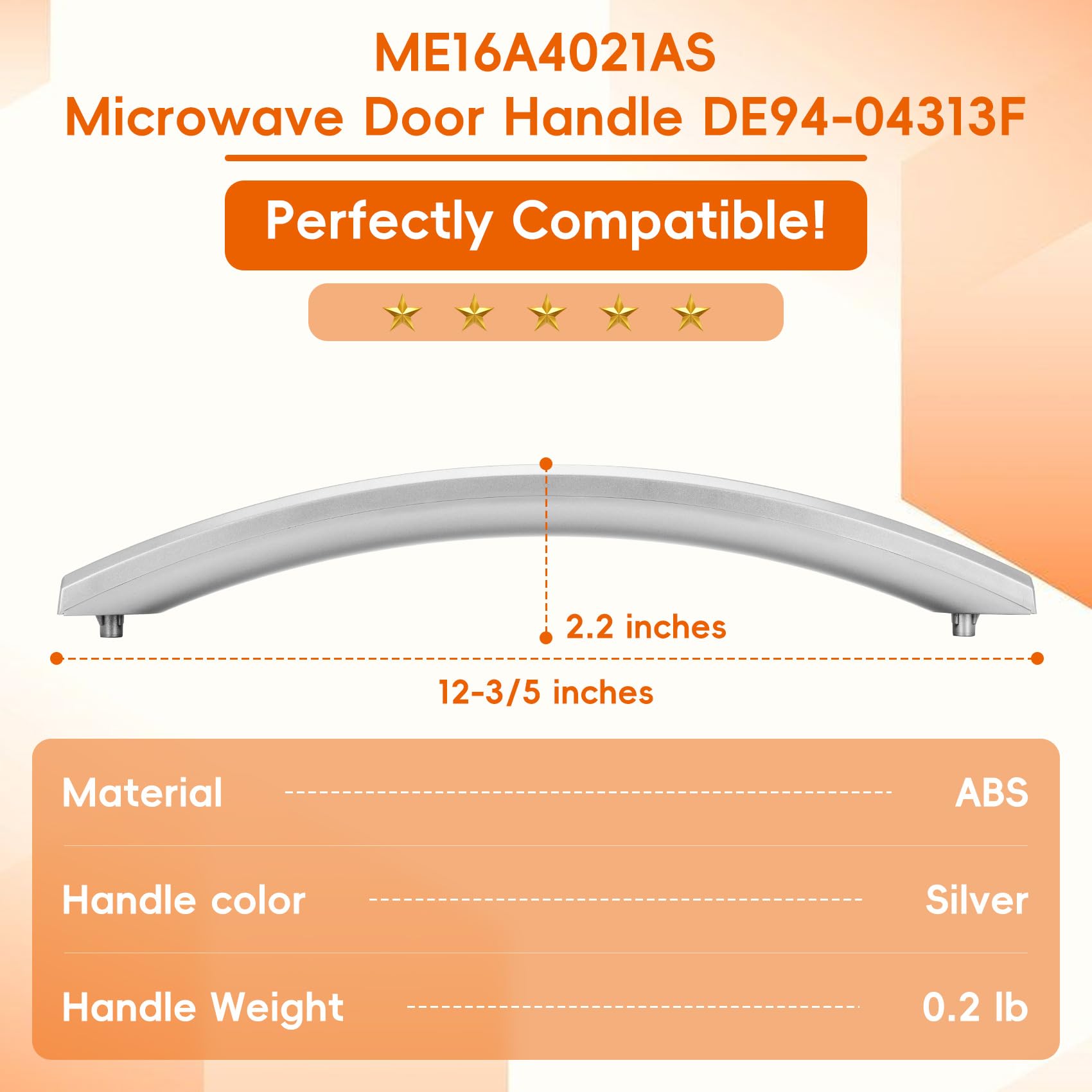 Replacement for Samsung DE94-04313F, compatible with ME16A4021AB and ME16A4021AW