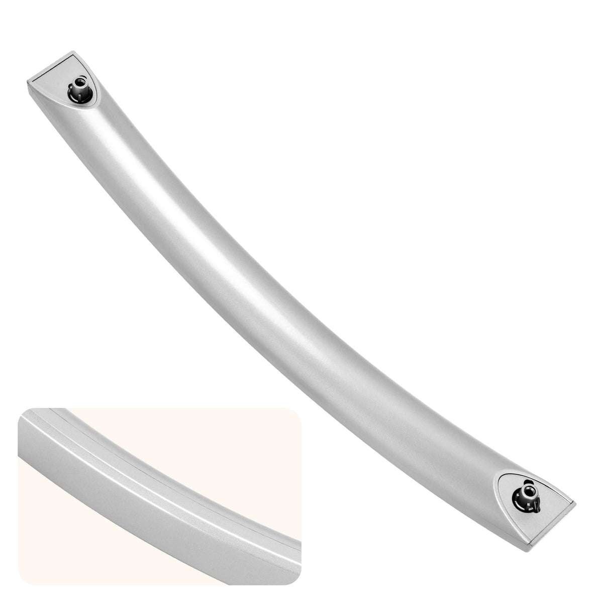 P Polerden ME16A4021AS microwave door handle front view, lightweight and easy to grip
