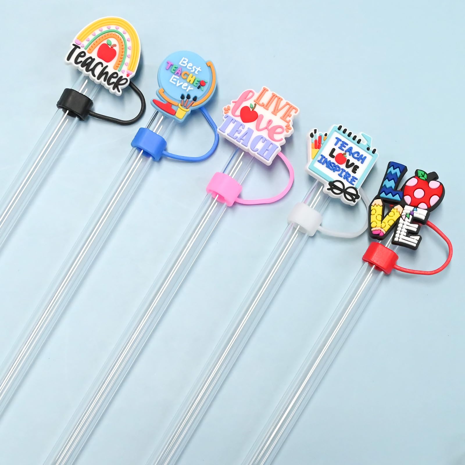 Pabucle 10mm straw toppers fit securely on 10mm straws for easy use.