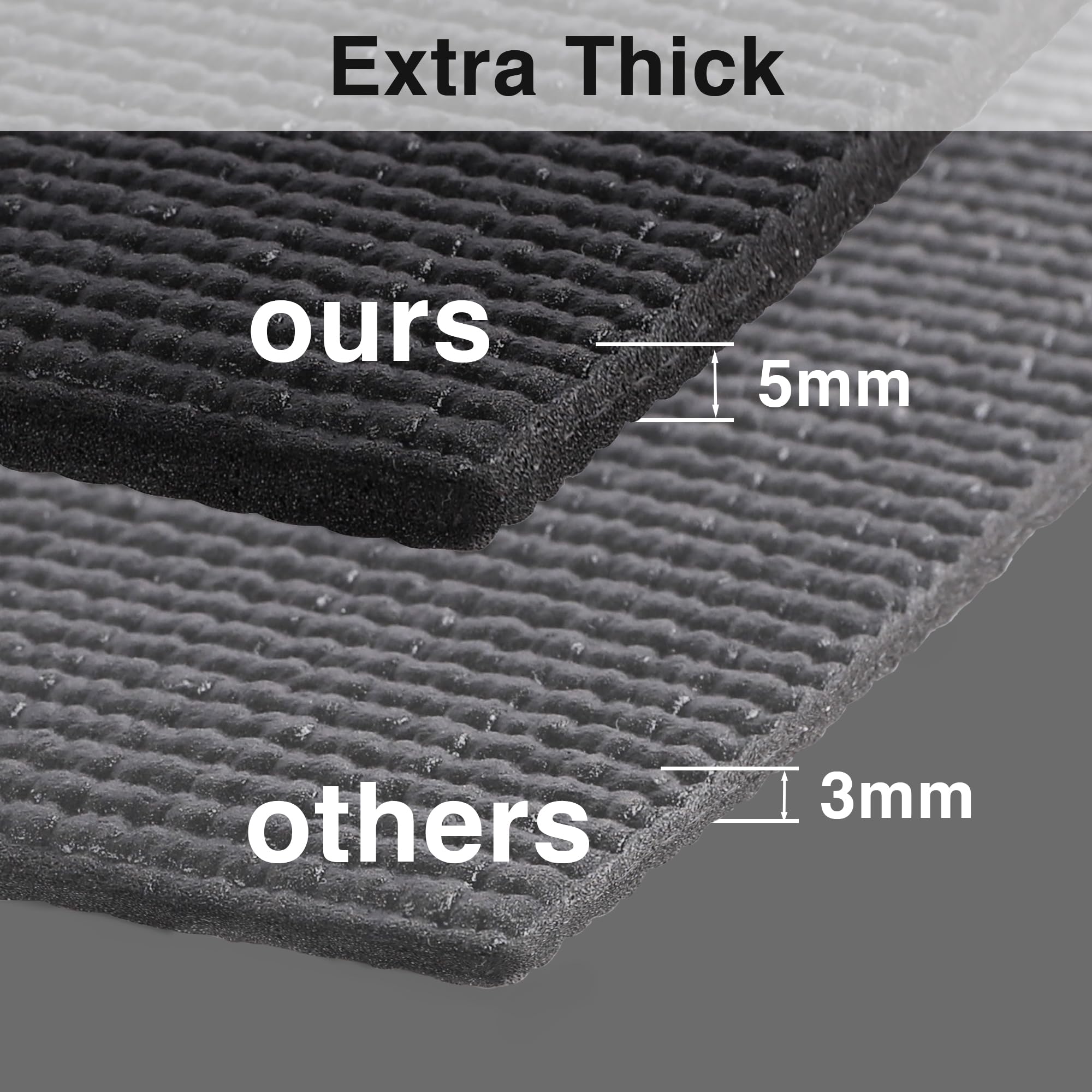 PaBUSIOr thick 5 mm liner cushions delicate items on shelves
