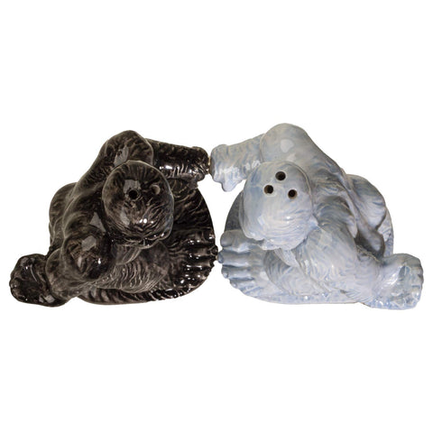 Pacific Giftware ceramic salt and pepper shakers with glossy finish for easy cleaning.
