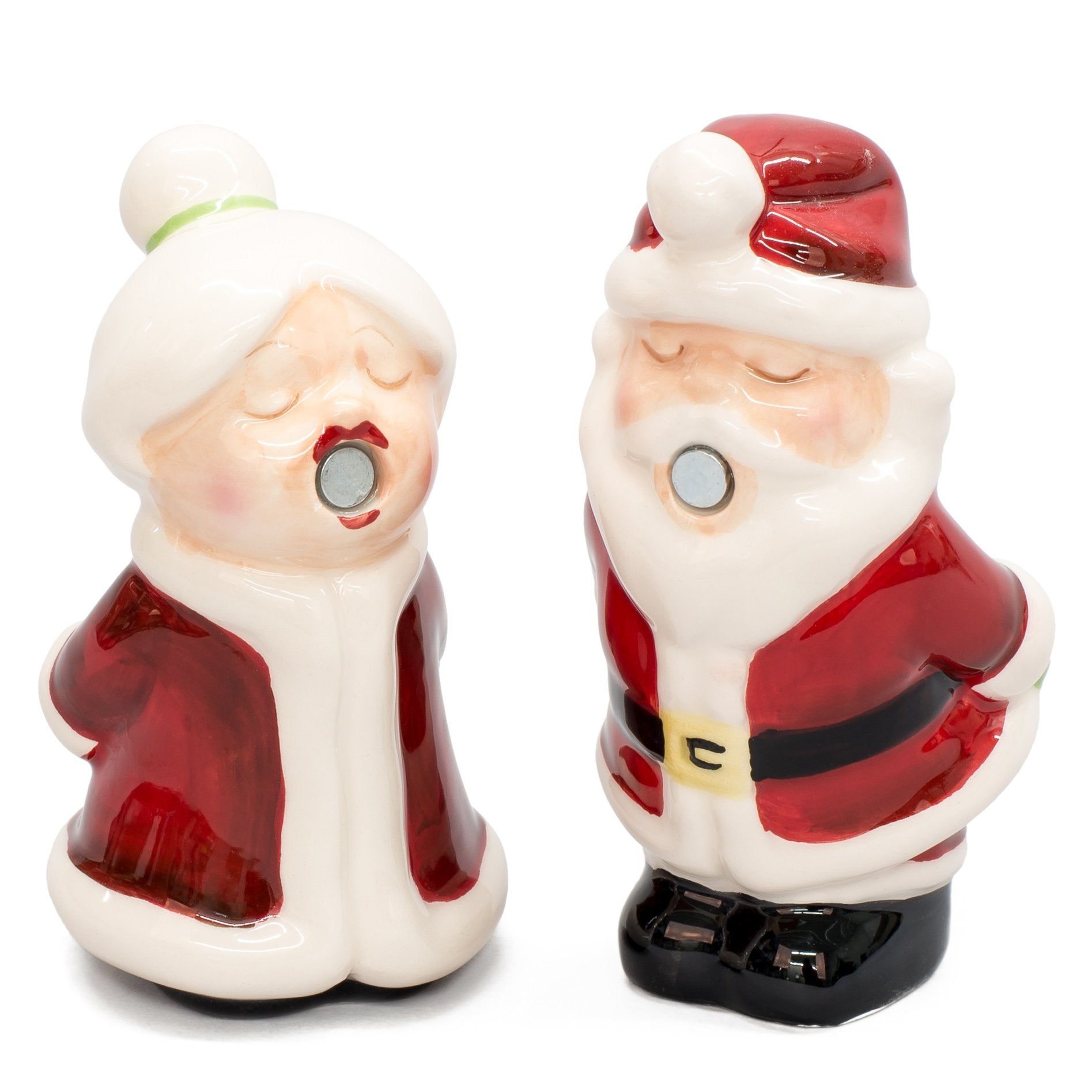 Pacific Giftware hand-painted ceramic shakers showcase holiday charm on your table.