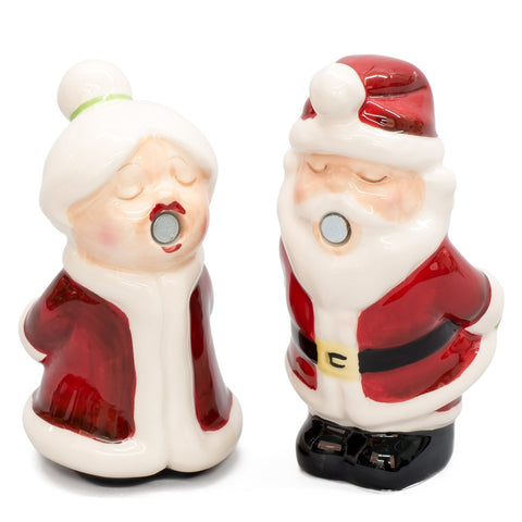 Pacific Giftware hand-painted ceramic shakers showcase holiday charm on your table.