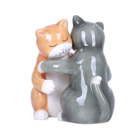 Pacific Giftware Hugging Cats salt and pepper shakers with magnetic lids for decorative use