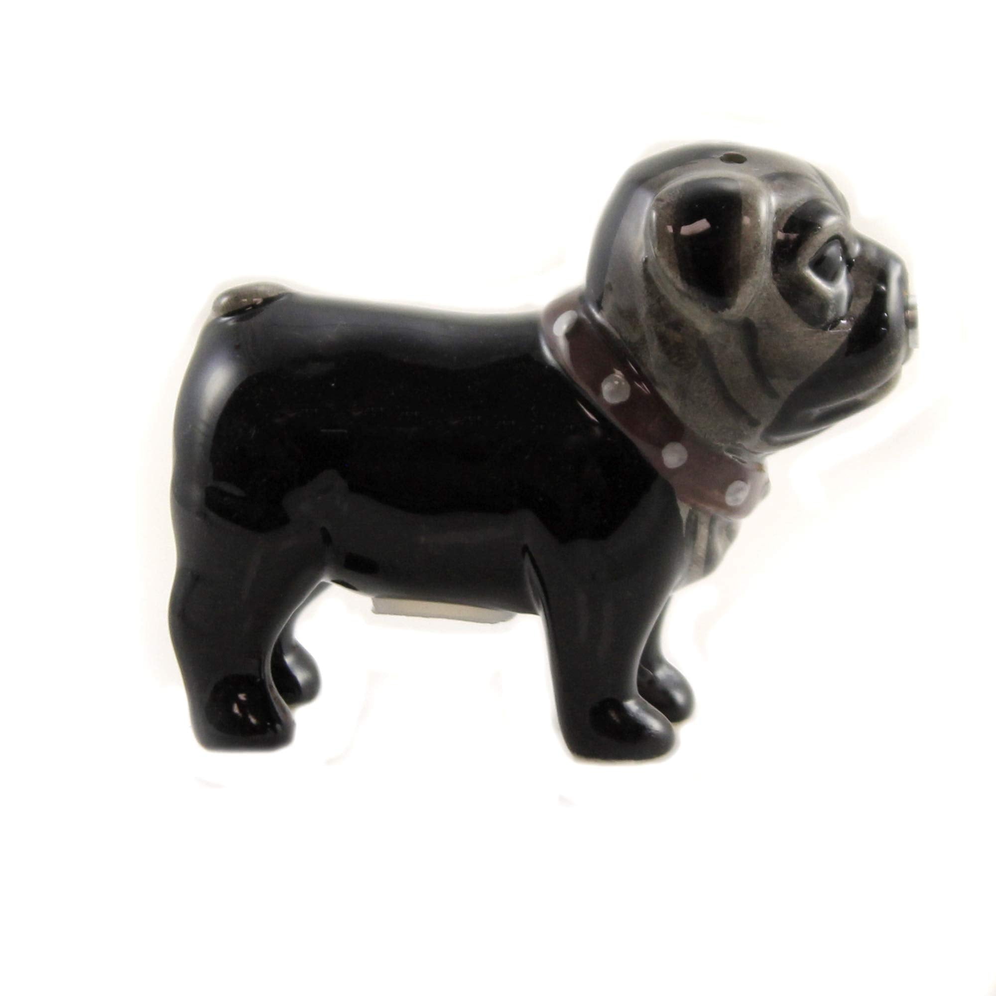 Pacific Giftware Little Love Pugs salt and pepper set enhances kitchen decor with functional charm.