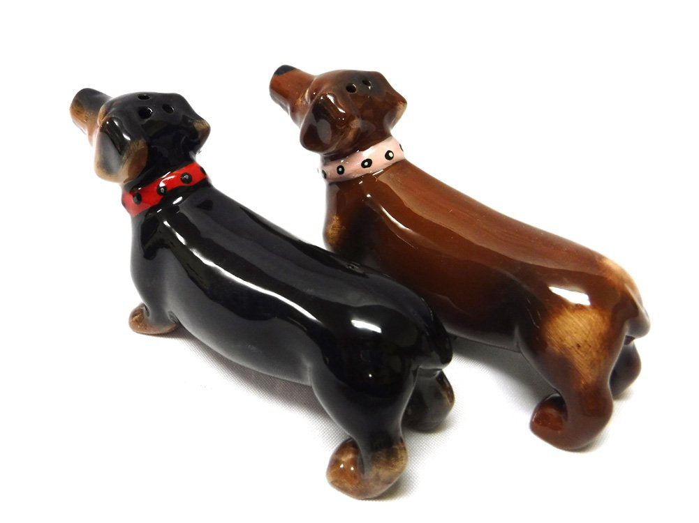 Pacific Giftware Magnetic Adjoined Dachshunds shakers for quick table access