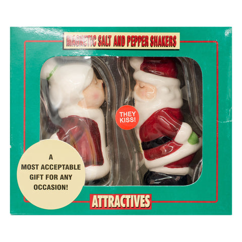 Pacific Giftware magnetic pair salt and pepper shakers stay securely together on the table.