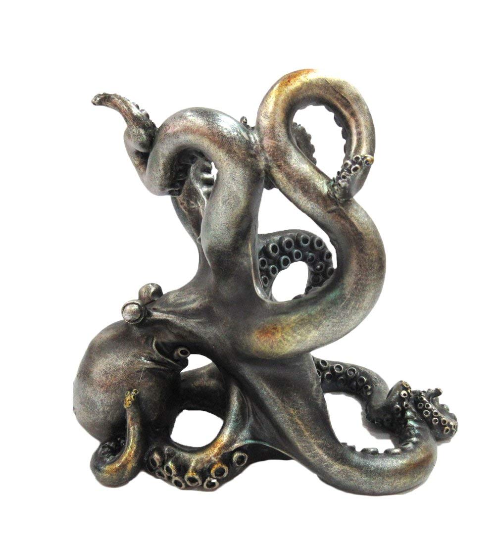 Pacific Giftware octopus wine holder with tentacles cradling a bottle for bar styling