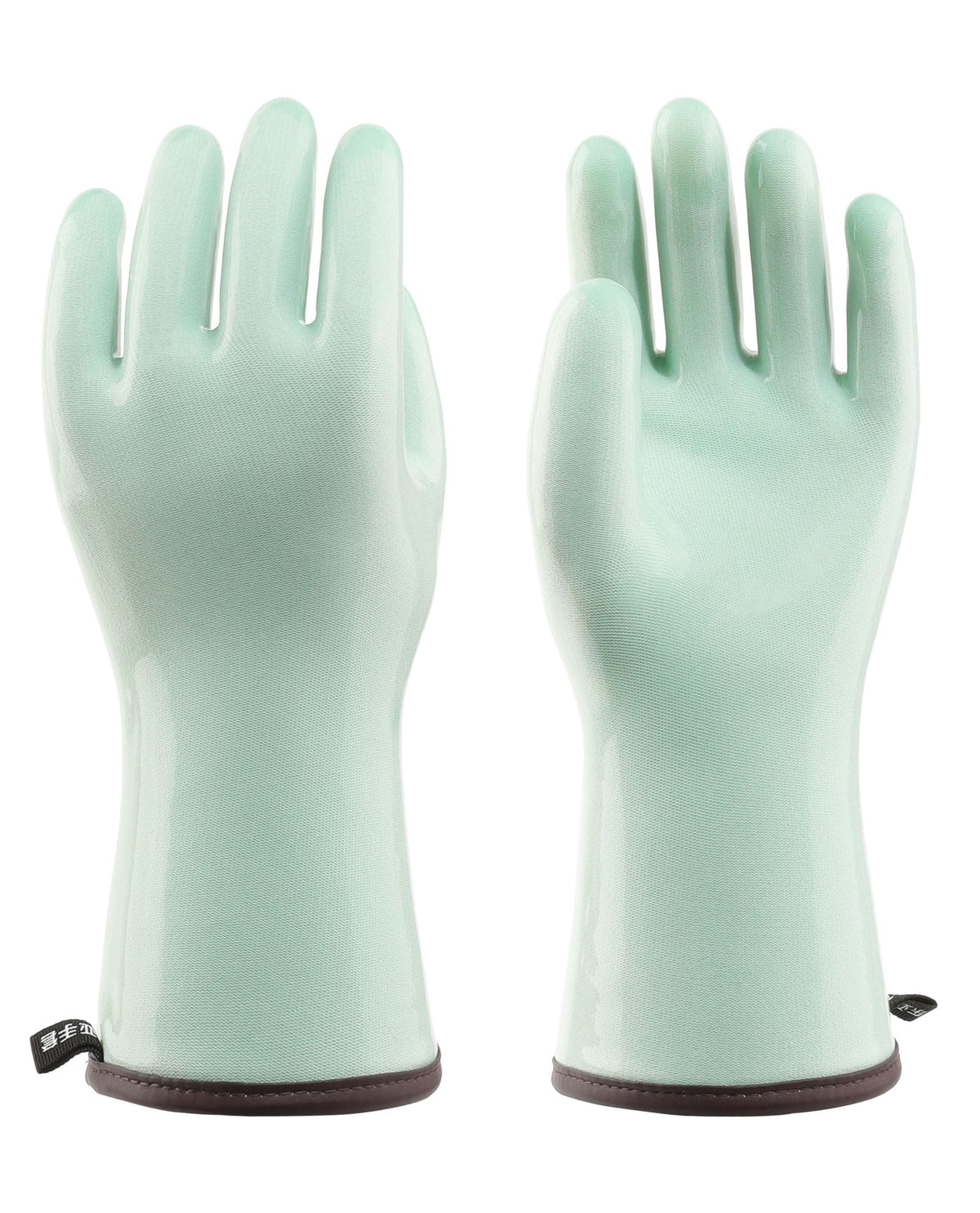 PACIFIC PPE heat-resistant oven gloves closeup highlighting durable silicone for safe handling.