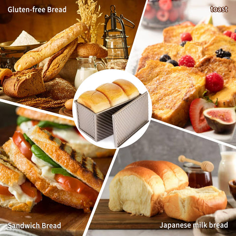 PADELE Pullman loaf pan bottom vent design for even heating and crust perfection