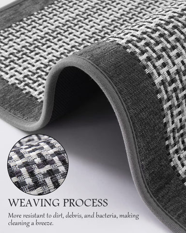 PADOOR 20x47 inch gray mat fits standard kitchen layouts.